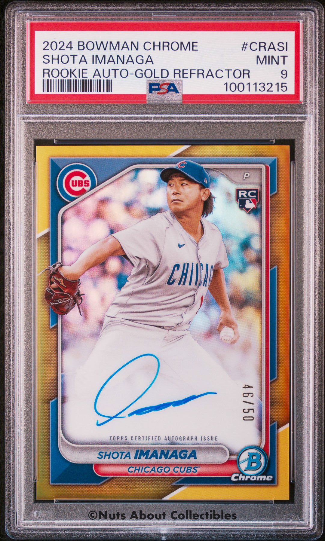 2024 BOWMAN CHROME CHROME ROOKIE AUTOGRAPHS GOLD REFRACTOR #CRASI